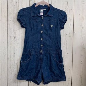 guess bella denim romper